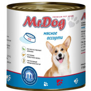 Mr.Dog консервы для собак мясное ассорти