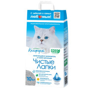 Чистые лапки Комфорт комкующийся наполнитель для кошачьего туалета