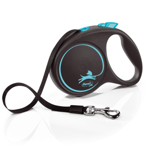 Flexi Black Design поводок-рулетка tape L 5м 50кг