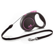 Flexi Black Design поводок-рулетка cord M 5м 20кг