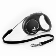 Flexi Black Design поводок-рулетка tape S 5м 15кг, розовый