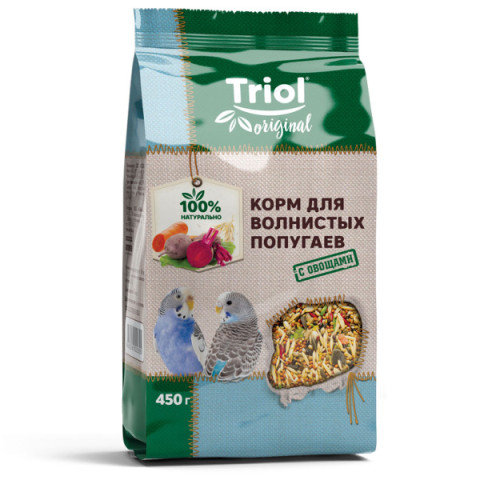 Triol Original Корм для волнистых попугаев с овощами