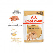 Royal Canin POMERANIAN ADULT Паштет для взрослых собак породы померанский шпиц в возрасте от 8 месяцев и старше