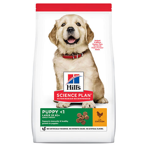 Hill's Science Plan Puppy Large Breed корм сухой для щенков крупных пород, курица