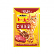 Friskies корм консервированный для кошек говядина гречка