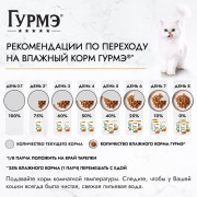 Влажный корм Гурмэ Натуральные рецепты для кошек, курица на пару с морковью