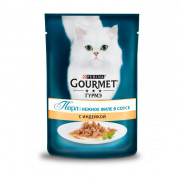 Консервы Gourmet Perle для кошек кусочки в подливке индейка
