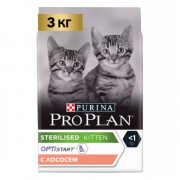 Pro Plan Sterilised Kitten Healthy Start корм сухой для стерилизованных котят от 3 до 12 месяцев, с высоким содержанием лосося