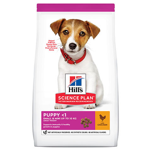 Hill's Science Plan Puppy Small & Mini Breed корм сухой для щенков мелких и миниатюрных пород, курица
