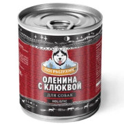 Погрызухин консервы для собак оленина с клюквой