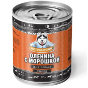 Погрызухин консервы для собак оленина с морошкой