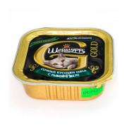ШЕРМУРР GOLD корм консервированный для кошек Сочные кусочки мяса Рыба в желе