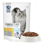 PERFECT FIT корм сухой для взрослых кошек с чувствительным пищеварением с лососем