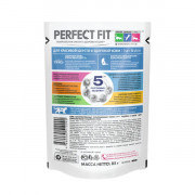 PERFECT FIT корм консервированный для взрослых кошек для красивой шерсти и здоровой кожи индейка в соусе