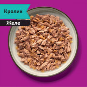 Whiskas Meaty корм консервированный для взрослых кошек мясная коллекция кусочки в желе с кроликом