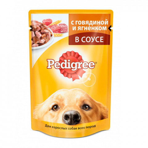 Pedigree корм консервированный для взрослых собак мини ягненок овощи
