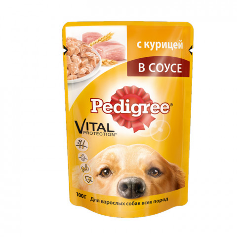 Pedigree корм консервированный для взрослых собак курица