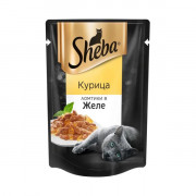 Sheba корм консервированный для взрослых кошек курица ломтики в желе
