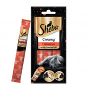 Sheba Creamy крем-лакомство для взрослых кошек говядина