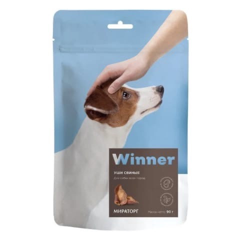 WINNER Лакомство для собак Свиные уши