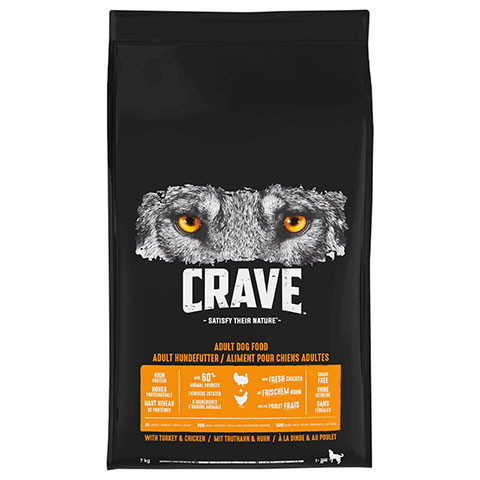 CRAVE Корм сухой для взрослых собак Курица и Индейка