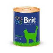 Brit консервы для кошек говядина