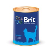 Brit консервы для кошек индейка