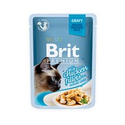 Brit Премиум пауч для кошек GRAVY Chiсken fillets кусочки куриного филе в соусе