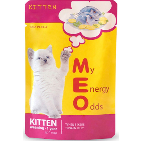 Me-O пауч для котят Тунец в желе