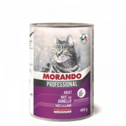 Morando Professional корм консервированный для кошек паштет с ягненком