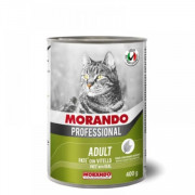 Morando Professional корм консервированный для кошек паштет с телятиной