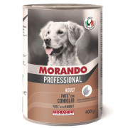 Morando Professional Adult корм консервированный для собак, паштет с кроликом