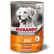 Morando Professional Adult корм консервированный для собак, с кусочками ягненка и рисом