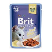 Brit Премиум пауч для кошек JELLY Beef fillets кусочки филе говядины в желе