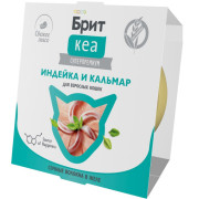 Брит КЕА влажный корм для взрослых кошек, индейка и кальмар в желе