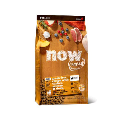 NOW FRESH Беззерновой для взрослых собак с Индейкой,Уткой и овощами 1,59кг
