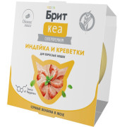 Брит КЕА влажный корм для взрослых кошек, индейка и креветки в желе