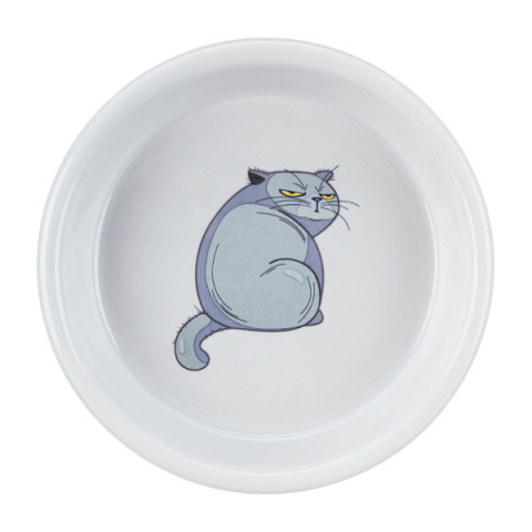Trixie миска керамическая Кот, 0,25л