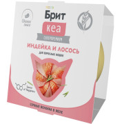 Брит КЕА влажный корм для взрослых кошек, индейка и лосось в желе