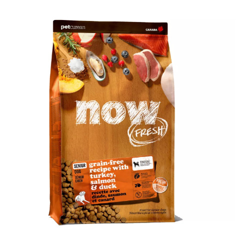 NOW FRESH HOLISTIC Senior Беззерновой для взрослых собак Контроль веса с Индейкой,Уткой и овощами 1,59кг