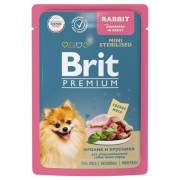 Brit Premium корм консервированный для стерилизованных собак миниатюрных пород, кролик и брусника в соусе