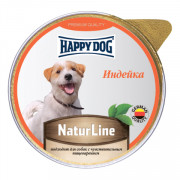 Консервы Happy Dog Natur Line для собак Индейка паштет 125 гр