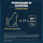 Влажный корм Felix Мясные ломтики для взрослых кошек, с курицей
