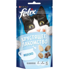Felix хрустящие лакомство для кошек с молоком