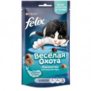 Felix лакомство для кошек весёлая охота со вкусом креветки и рыбы