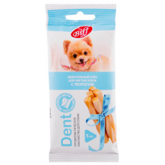 TiTBiT Dent лакомство для собак мелких пород Жевательный снек с творогом, для чистки зубов, для поощрения