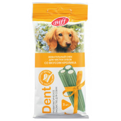 TiTBiT Dent лакомство для собак средних пород Жевательный снек со вкусом кролика, для чистки зубов, для поощрения