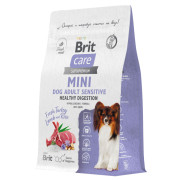 Brit Care Dog Adult Small Sensitive Healthy Digestion корм сухой для собак мелких пород с чувствительным пищеварением, с индейкой и ягненком