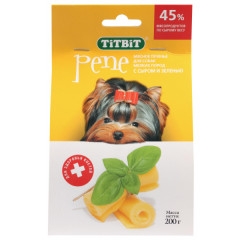 TiTBiT PENE лакомство для собак Печенье с сыром и зеленью, для поощрения, для дрессуры