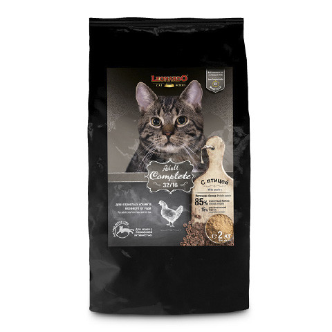Сухой корм Leonardo Adult Complete для кошек Птица